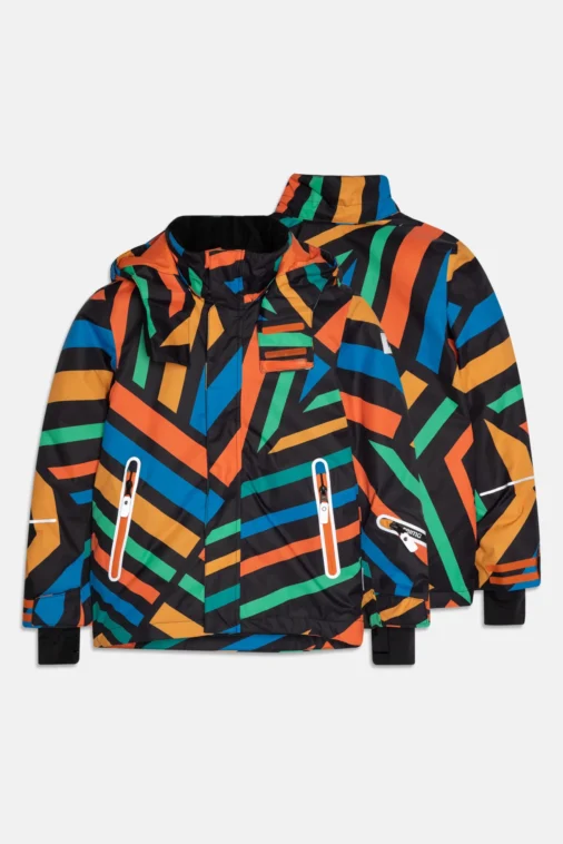 Color Striped Kids Jacket