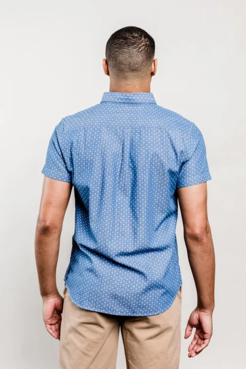 Man Blue Summer Shirt w Video – Image 3